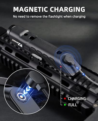 EZshoot 1700 Lumens Tactical Laser Light Combo for Rifle with Magnetic Rechargeable and Strobe Mode Compatible with Pica