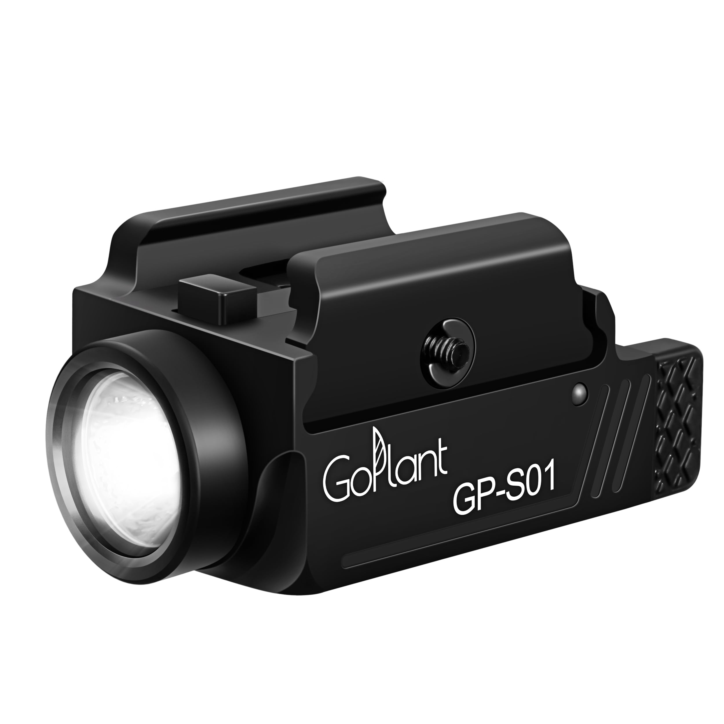 1350 Lumens Compact Weapon Light Flashlight Only LED Light Without Laser for Tactical Use, Adjustable Rail-Mounted Hand