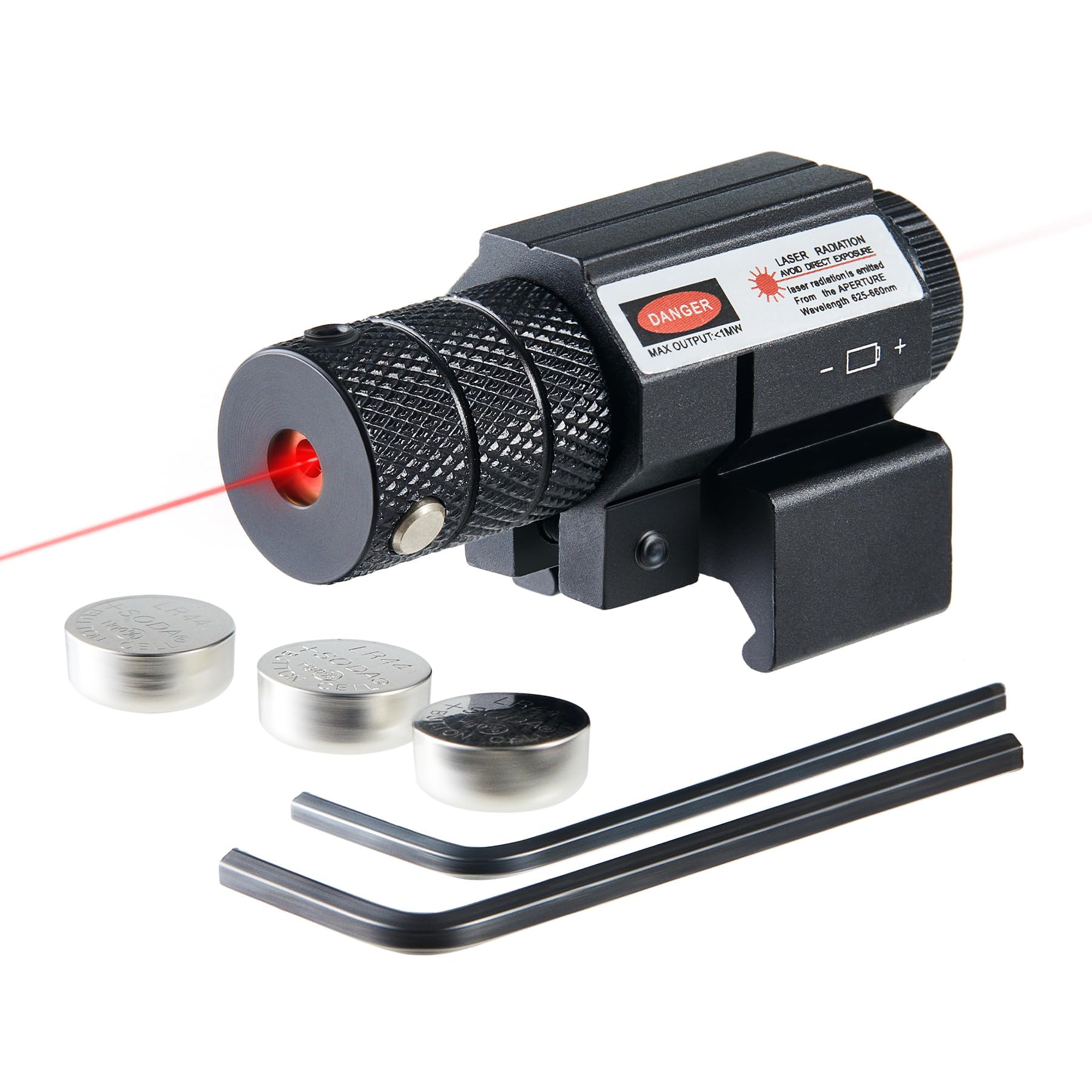 Toughsoul Tactical Flashlight Green Red Laser Sight